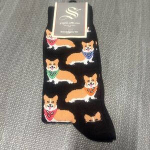 SockSmith Men’s Corgi Black socks